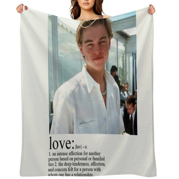 Leonardo Dicaprio Love Machine-washable Throw Blanket