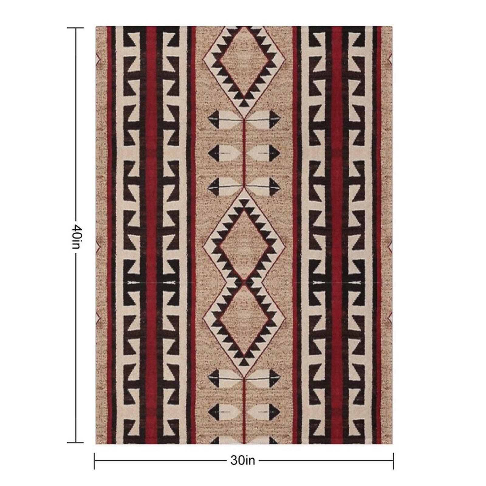 The Eternal  Navajo Pattern Throw Blanket