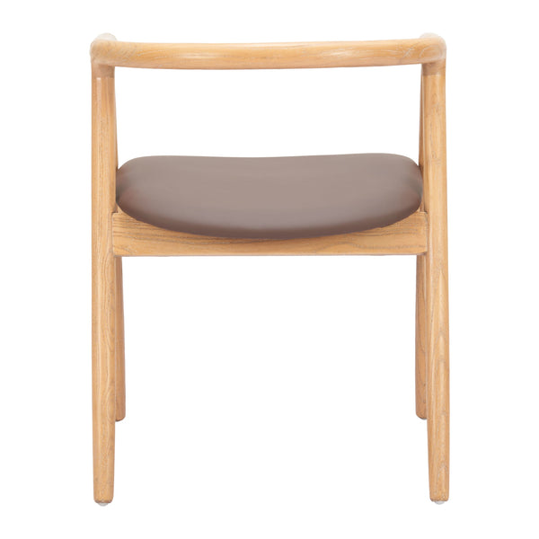 Peker Dining Chair (Set of 2) Brown & Natural