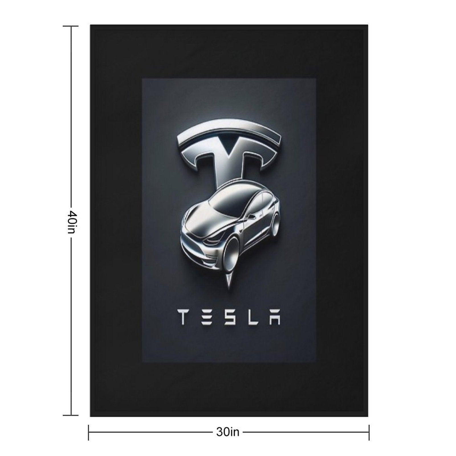 Tesla Logo Comfort Throw Blanket