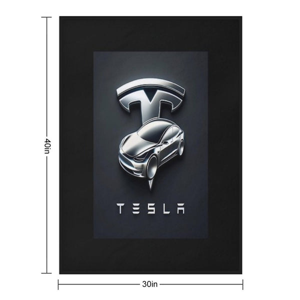 Tesla Logo Comfort Throw Blanket