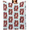 Cute Bacon Velvety-soft Throw Blanket