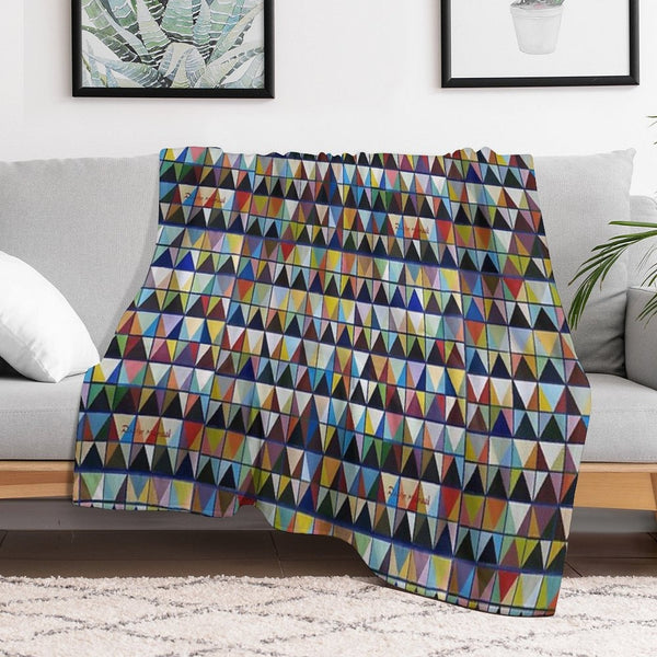 Chromatic Composition 3 Easy Care Throw Blanket