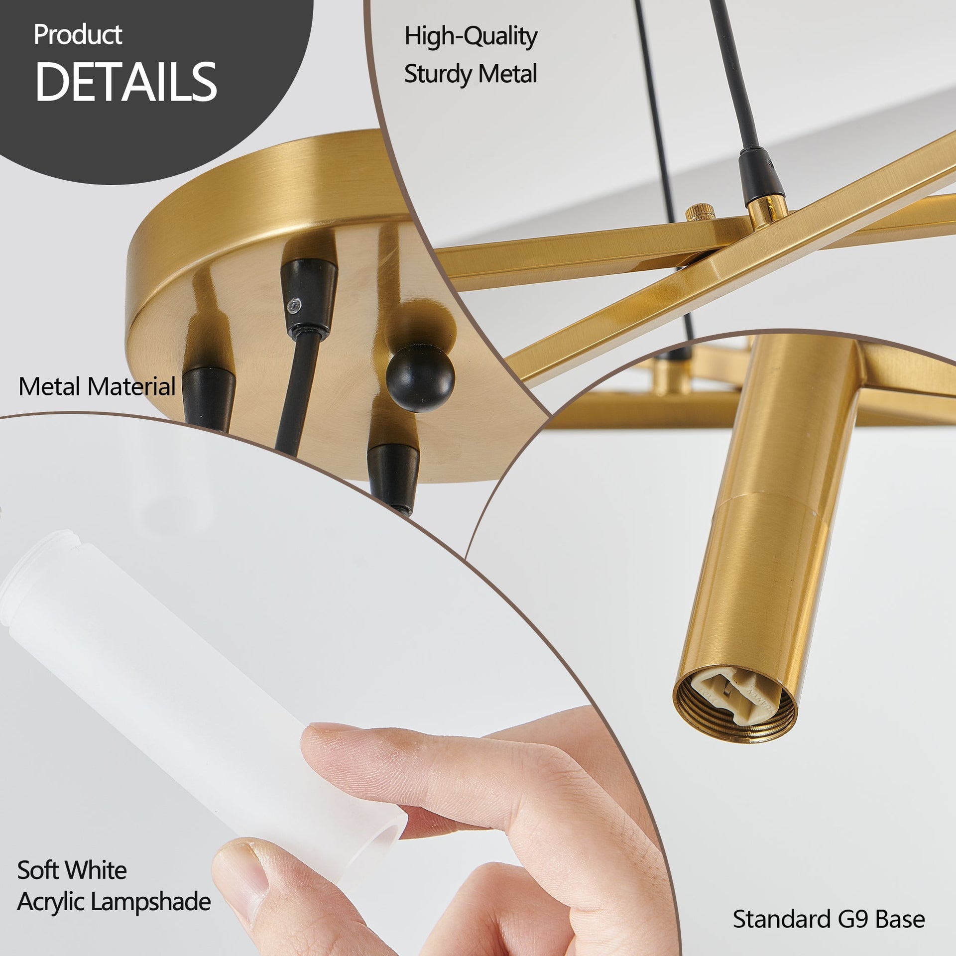 Modern Branch Chandelier with Frosted Tubes, Adjustable Height Pendant Light for Dining