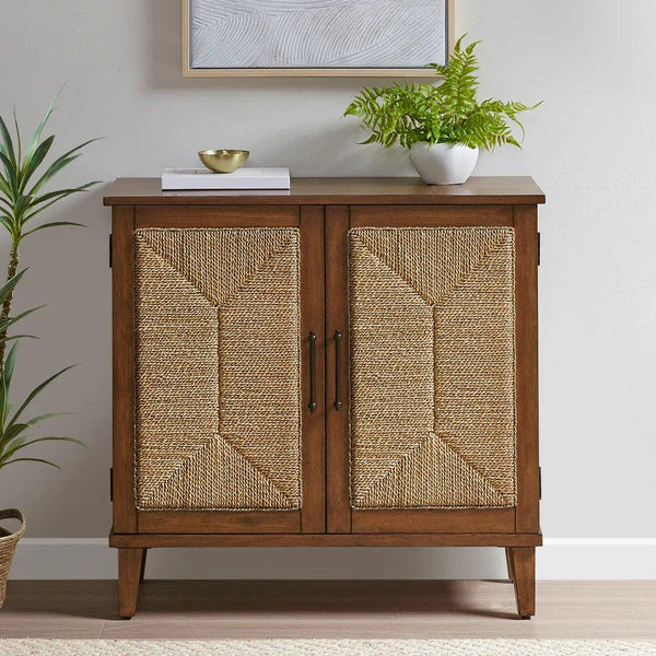Seagate Handcrafted Seagrass 2-Door Accent Chest - Gifts for You 'n Me