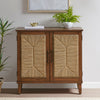 Seagate Handcrafted Seagrass 2-Door Accent Chest