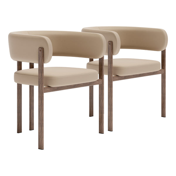 Ruge Dining Chair (Set of 2) Beige