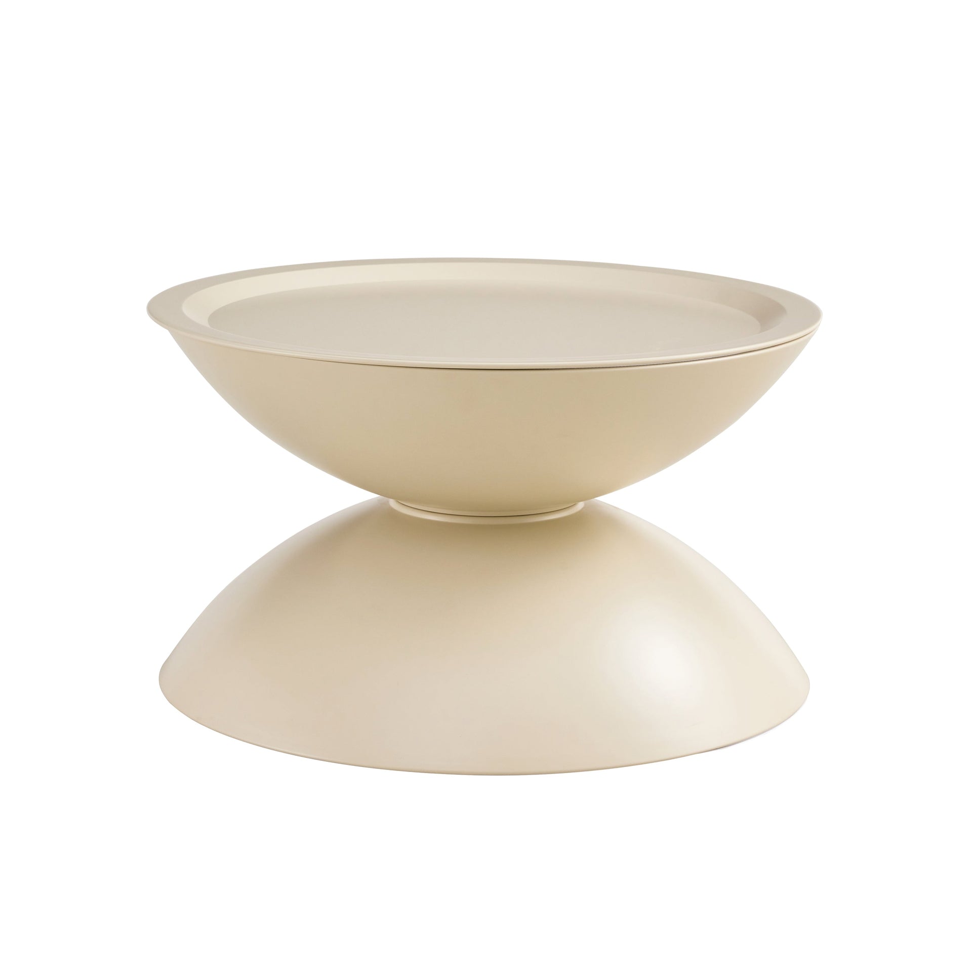 Set of 2 Milk White Coffee Table and End Table With Storage.