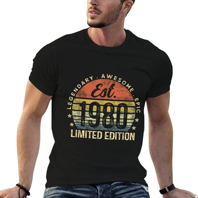 Est 1980 Limited Edition 45th Birthday Vintage 45 Year Old T-Shirt