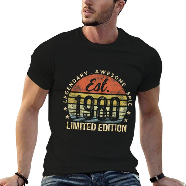 Est 1980 Limited Edition 45th Birthday Vintage 45 Year Old T-Shirt