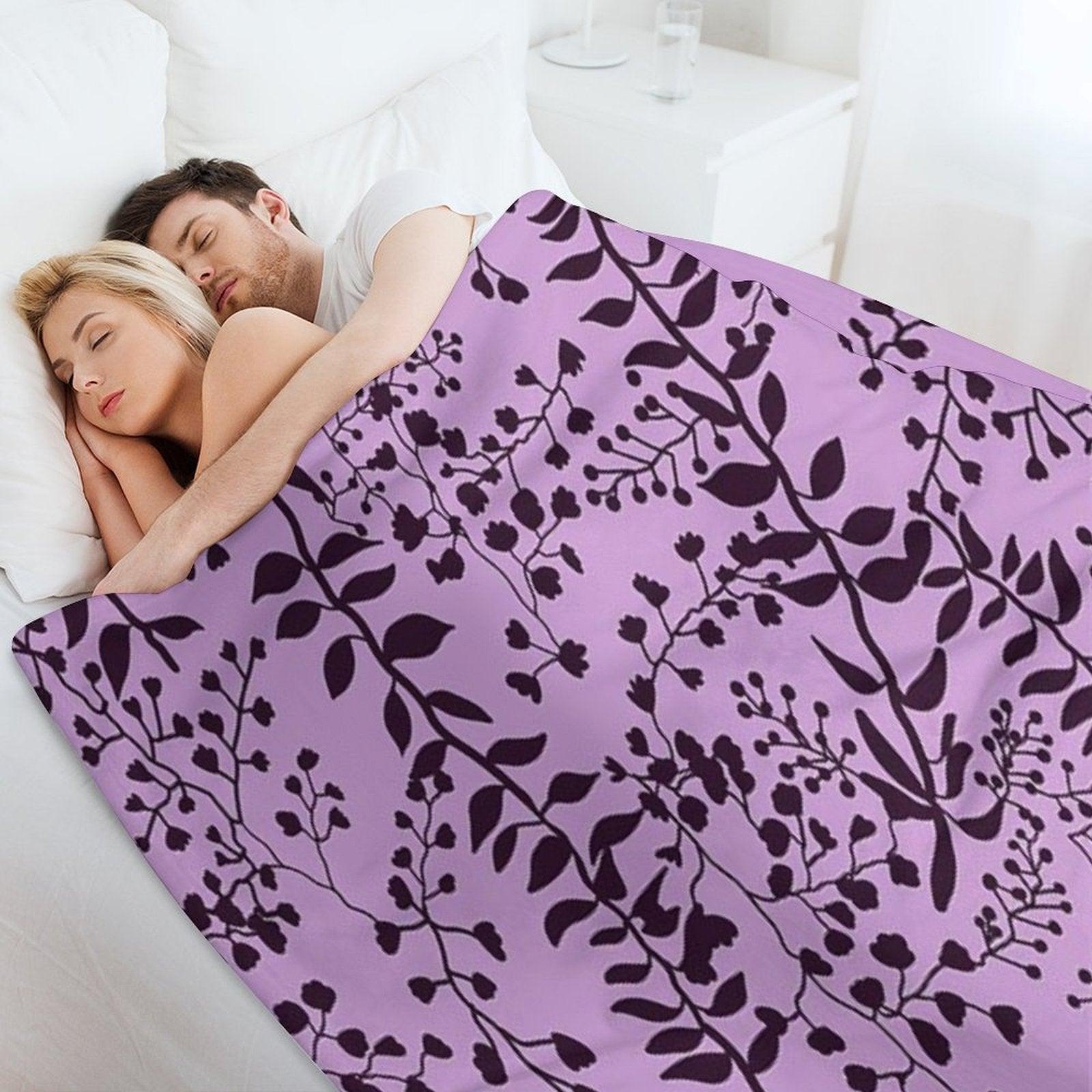 Bella Swan Lavender Freesia Throw Blanket