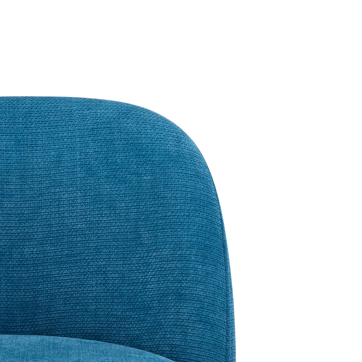 Modern Blue & Gold Upholstered Bar Stools with Backrest & Footrest – Set of 2