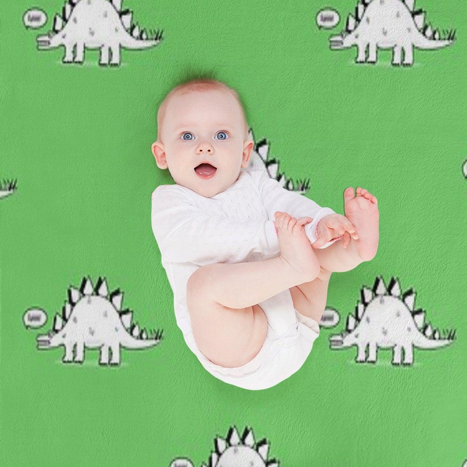 Cartoon Stegosaurus Throw Blanket