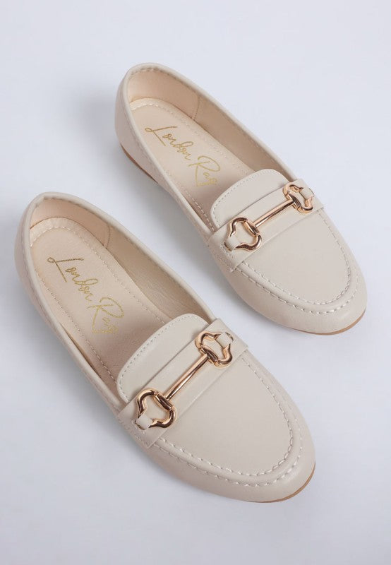 Pingle Horsebit Faux Leather Loafers