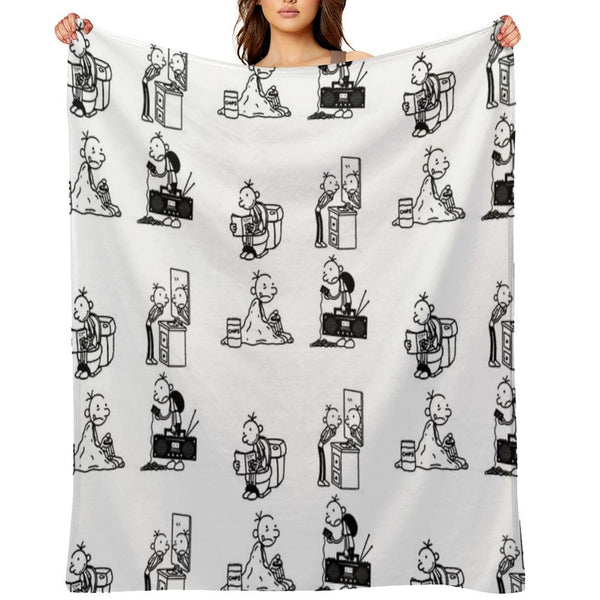 Wimpy Kid 4 States of Greg Heffley Durable Throw Blanket