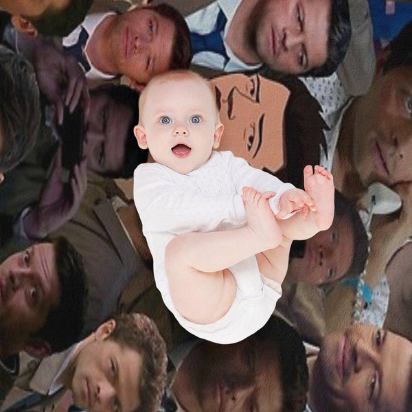 Castiel Collage Blanket Throw Blanket