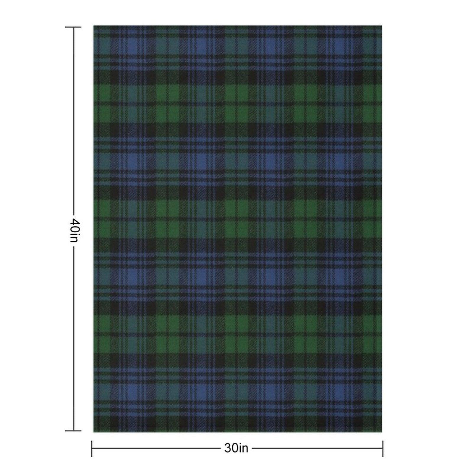 Black Watch Ancient  Original Scottish Tartan Throw Blanket