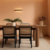 Black Rattan Dining Chairs Four Pack Sherpa Upholstered