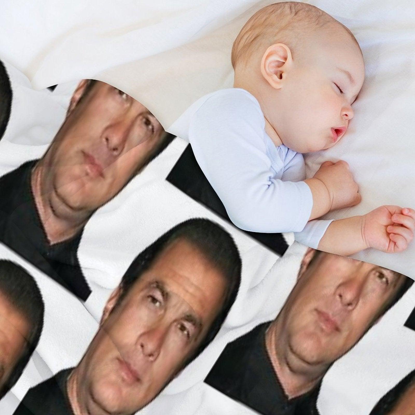 Steven Seagal Throw Blanket