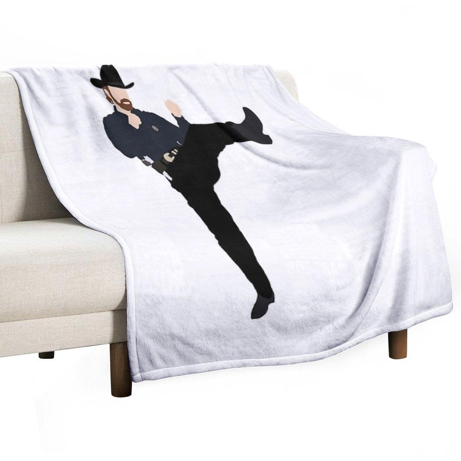 Walker Texas Ranger Throw Blanket