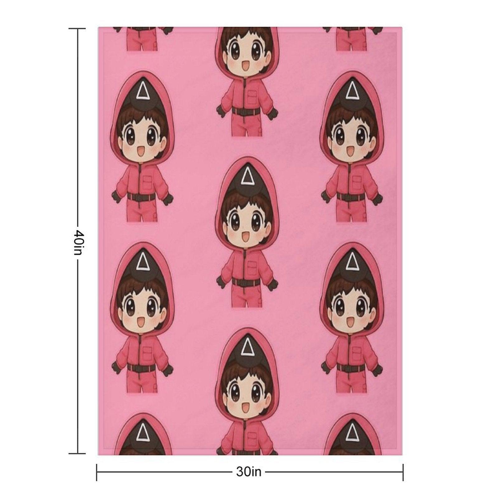 Pink Triangle Guard  Kang No-eul 011 Throw Blanket