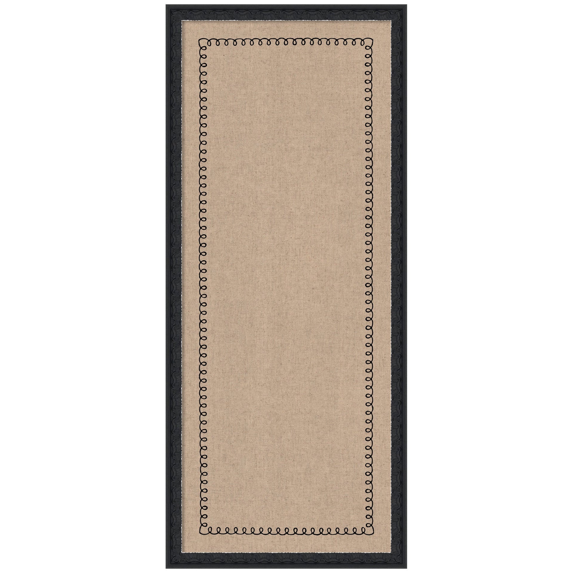 Pinboard Black Scallop Print
