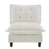 73 Armless Sofa Chenille - Beige