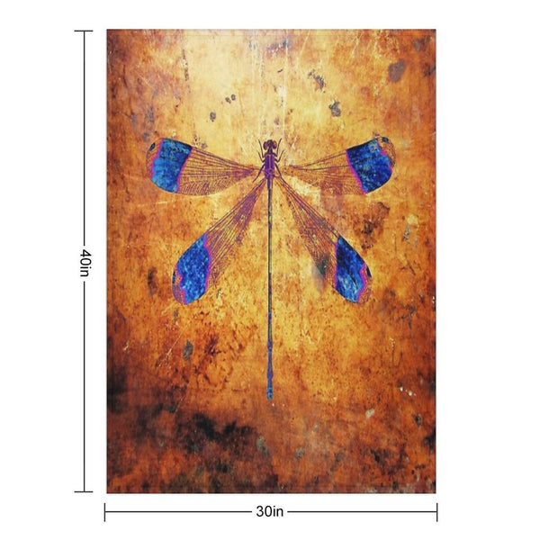 Dragonfly in Amber All-season Throw Blanket
