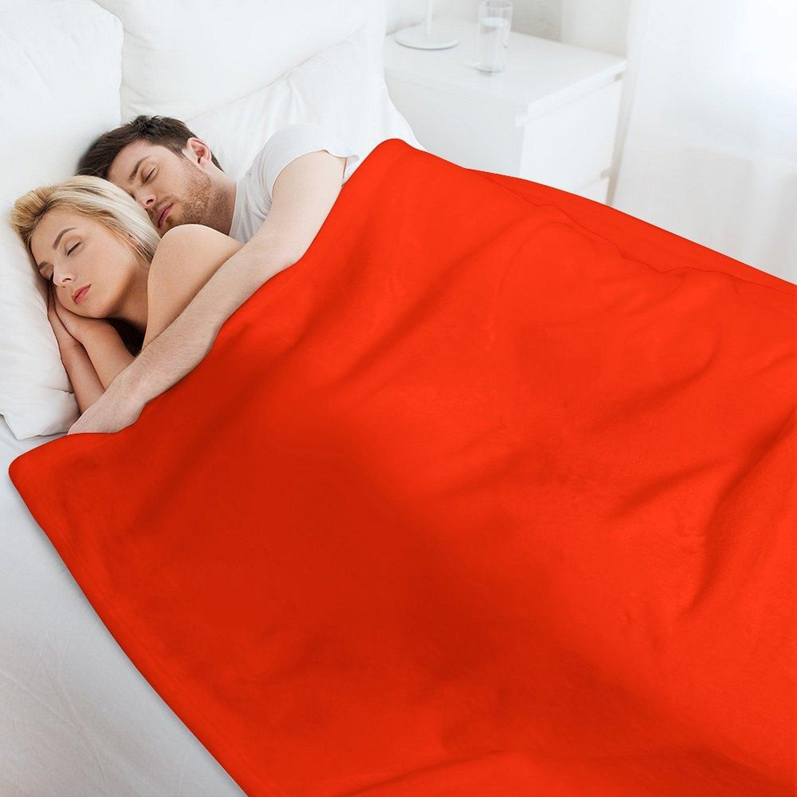 Scarlet Red Throw Blanket