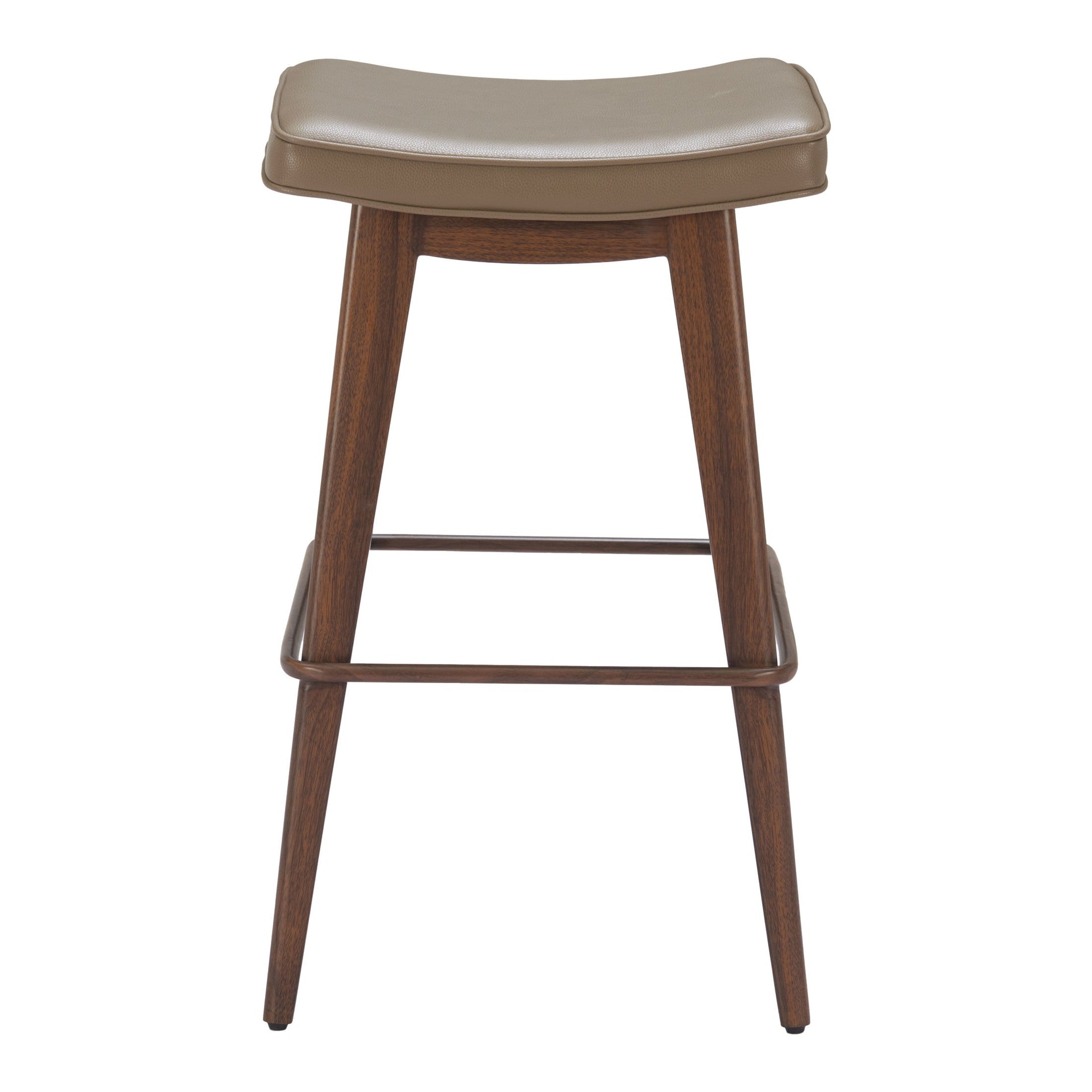 Divat Barstool (Set of 2) Taupe & Walnut