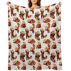 Red Panda Pattern Throw Blanket