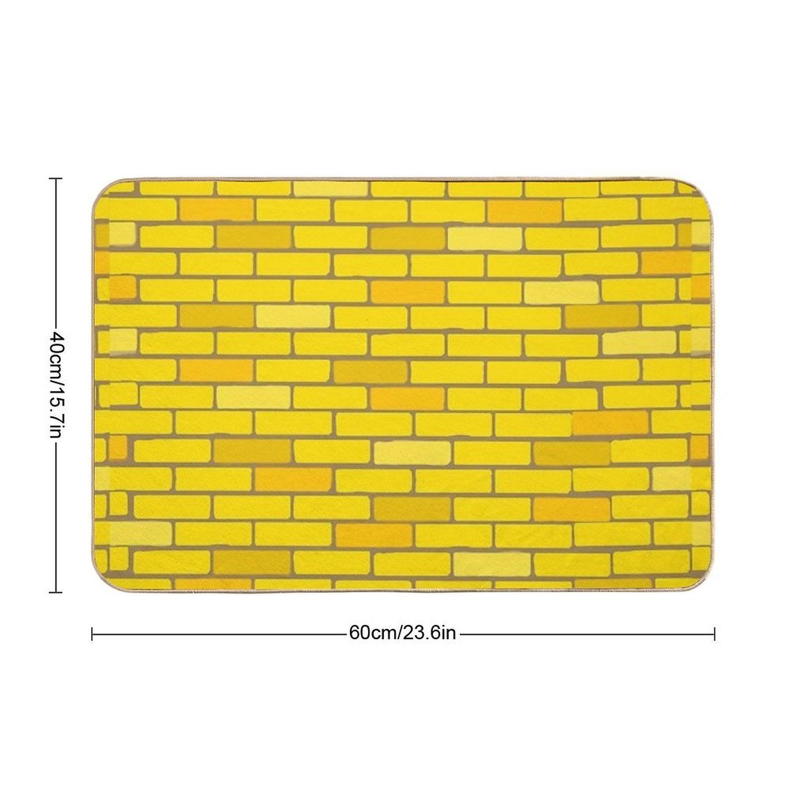 Oz Yellow Brick Street  Absorbent Bath Mat