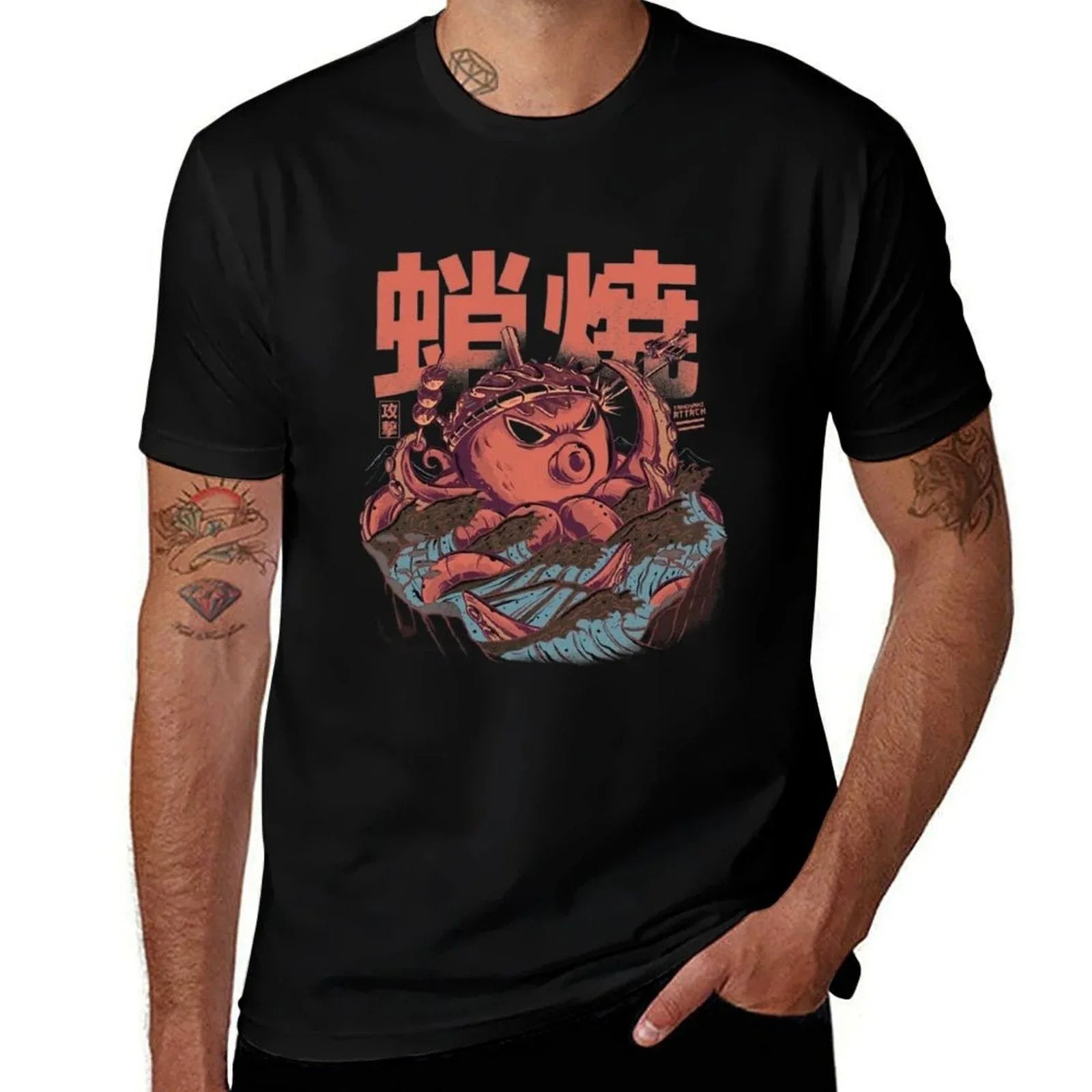 Takoyaki Attack  Wrinkle-resistant T-Shirt