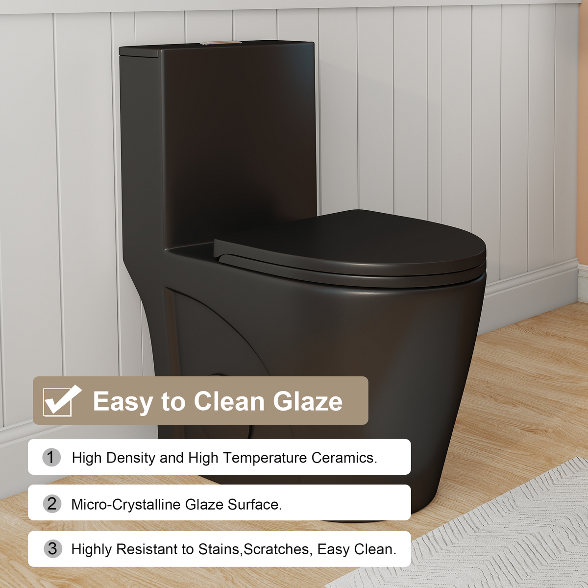 1.28/0.8 GPF Siphonic Flush One-Piece Toilet