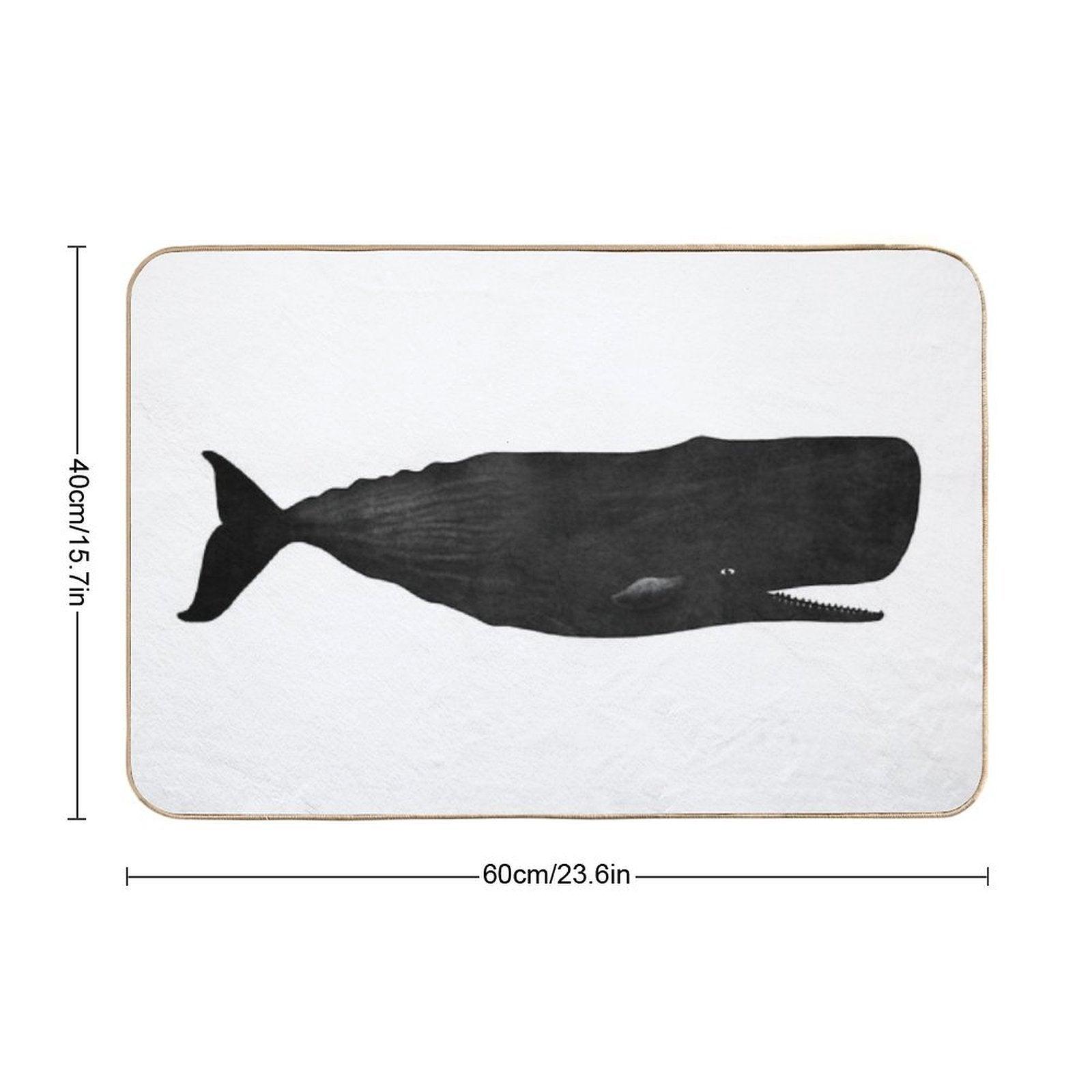 Sperm Whale  Absorbent Bath Mat