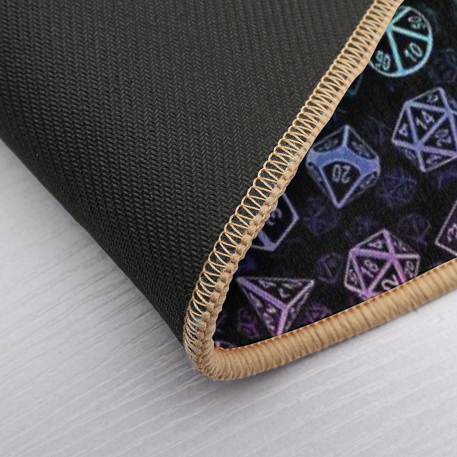 D20 Dice Set Pattern (Rainbow) Bath Mat