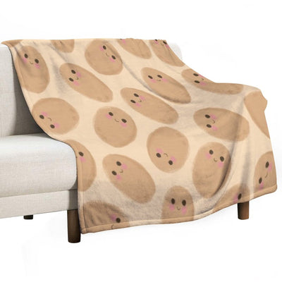 Potatoes V2 Velvety-soft Throw Blanket