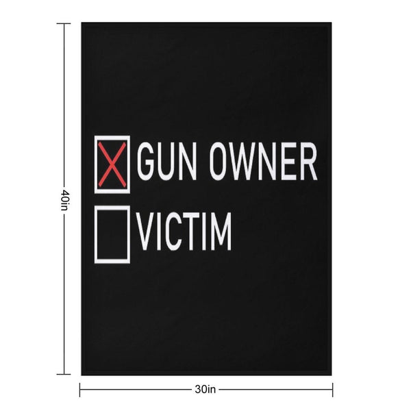 Gun Owner - Victim Multi-functional Throw Blanket