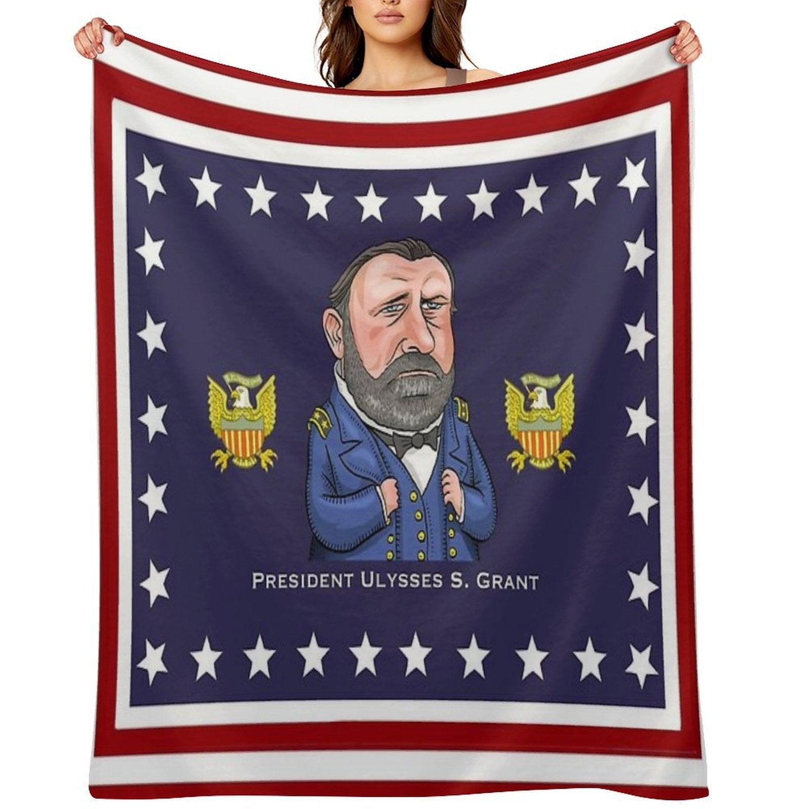 President Ulysses S. Grant Throw Blanket