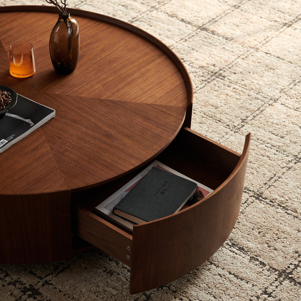 Aspen Ring Walnut Coffee Table
