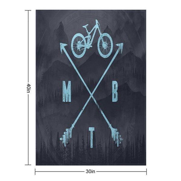 Downhill MTB Throw Blanket