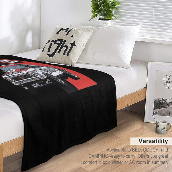 Holden Brock Torana Black And Red Stripe Throw Blanket