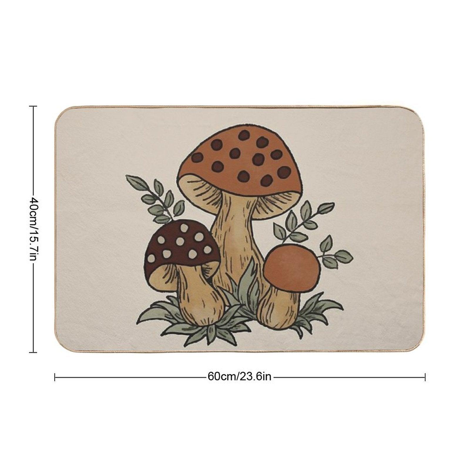 Merry Mushroom Bath Mat