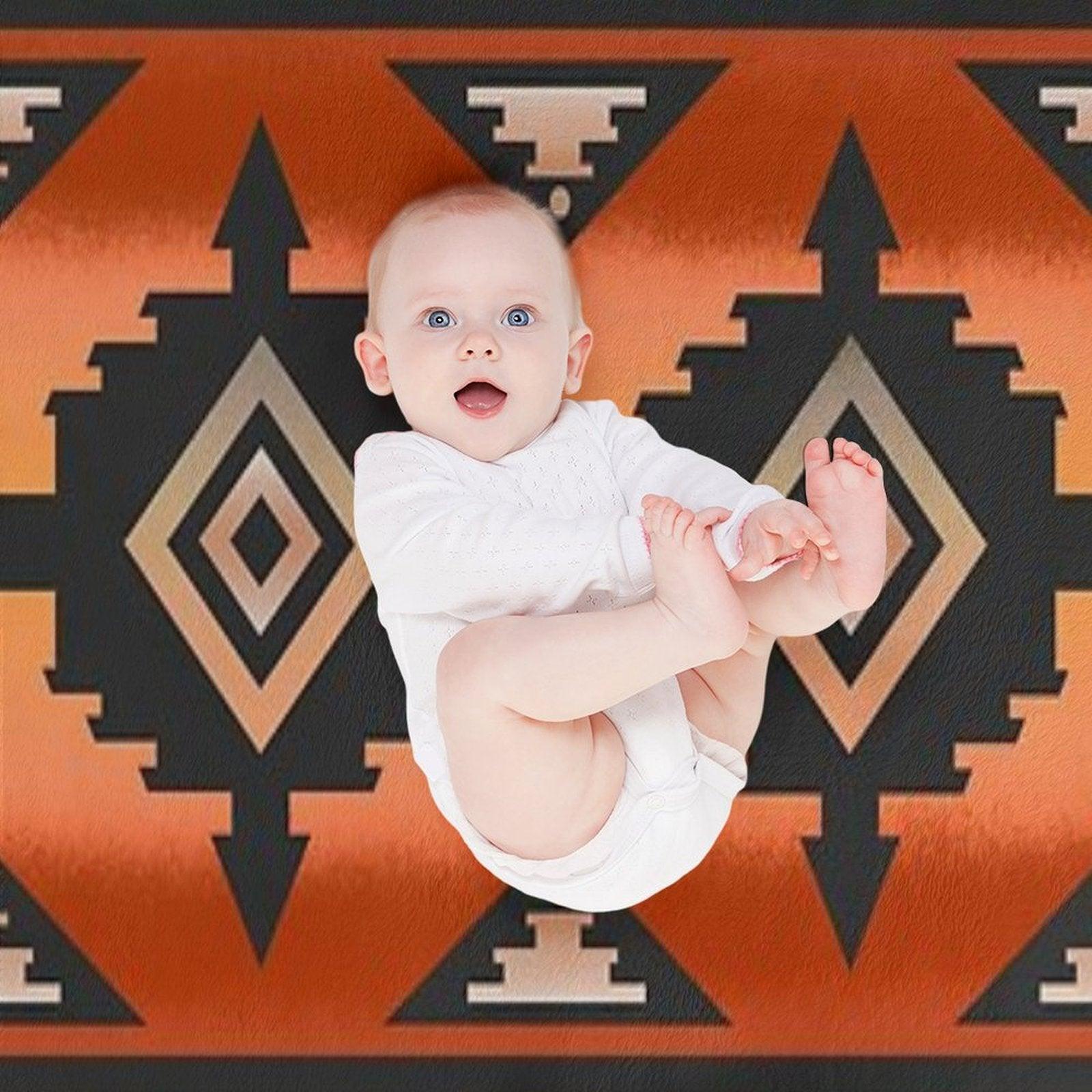Canyon  Navajo Rust Throw Blanket