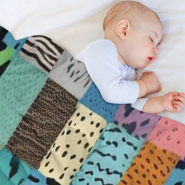 Animal Print Patchwork Quilt Durable Throw Blanket