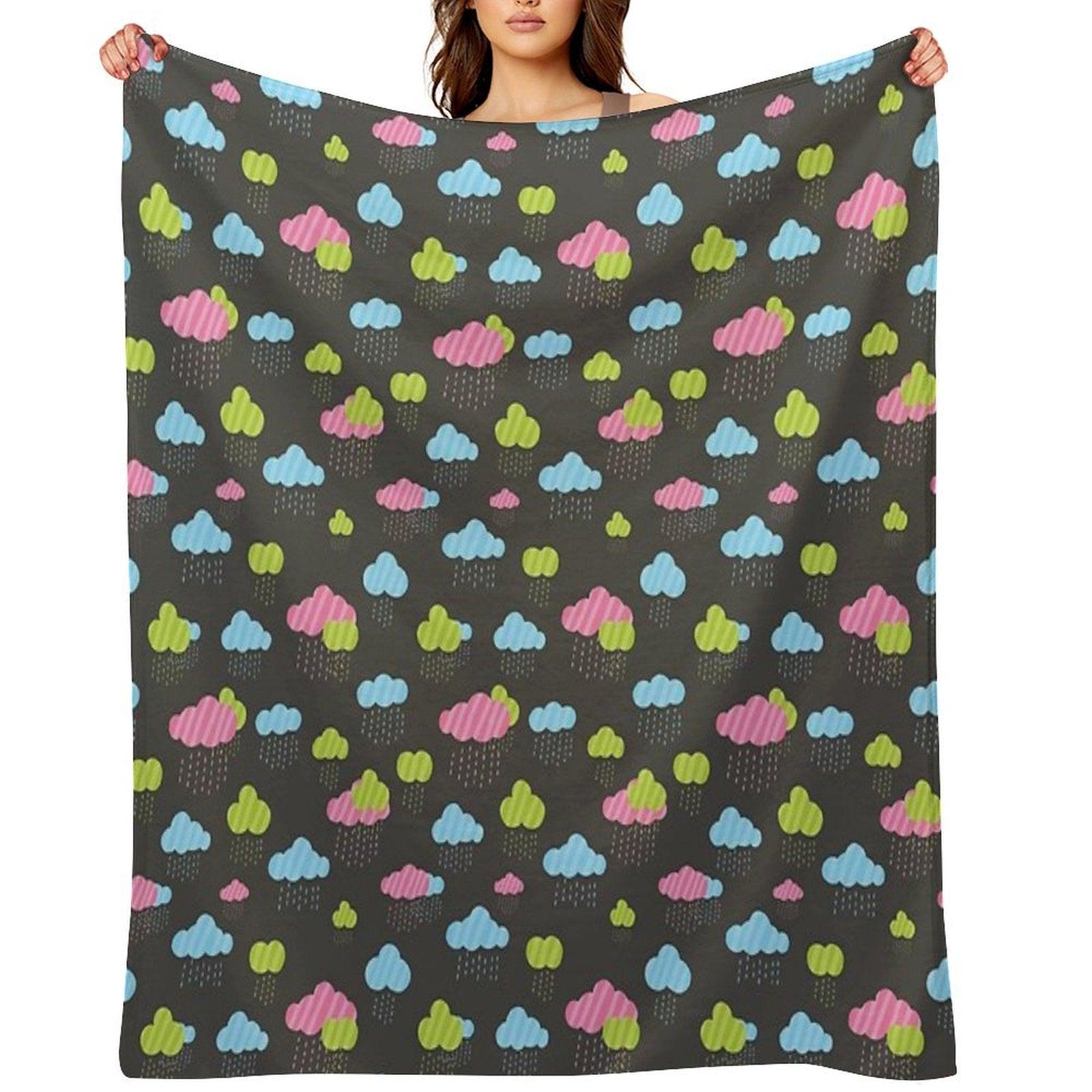 Rainy Clouds Throw Blanket