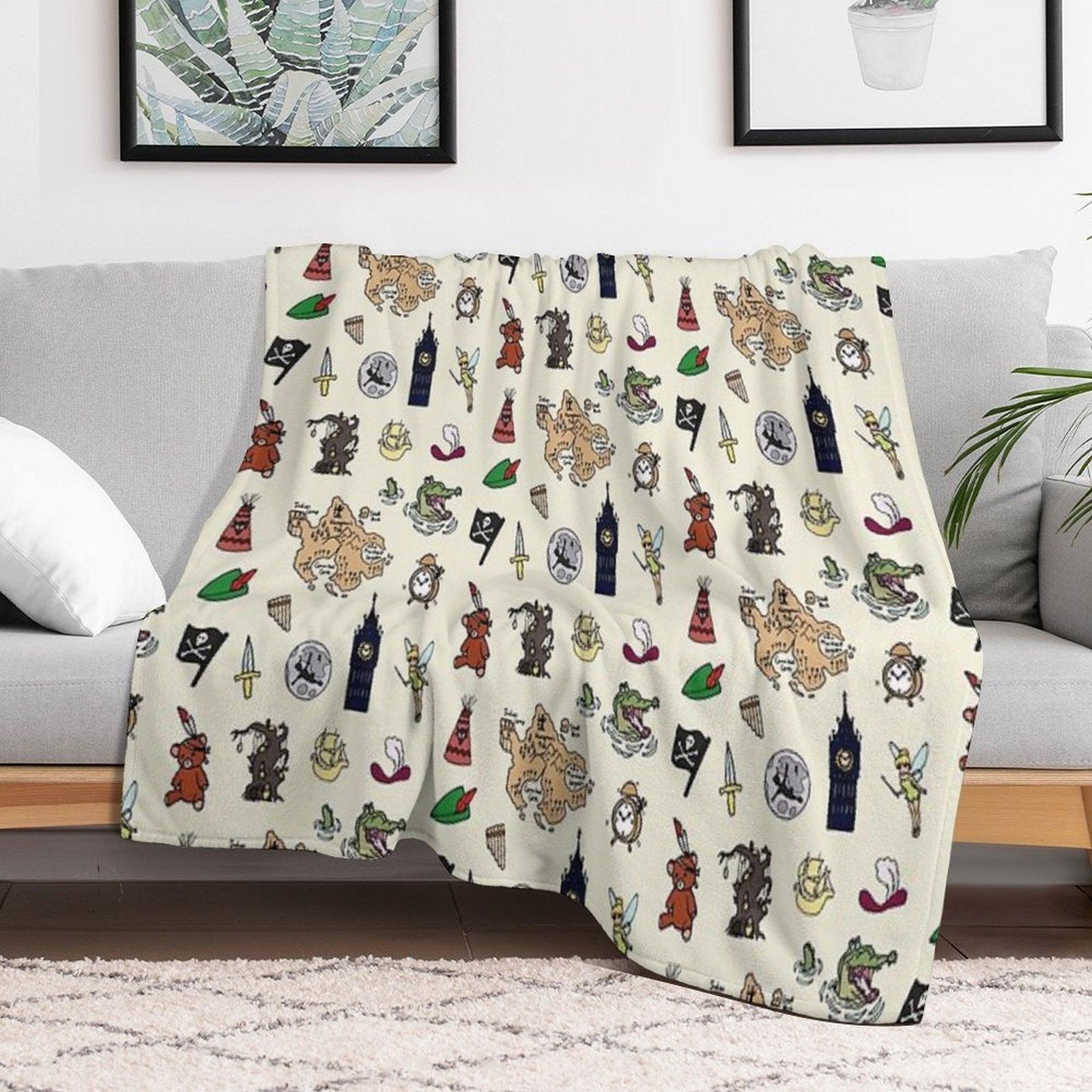 Peter Pan Throw Blanket