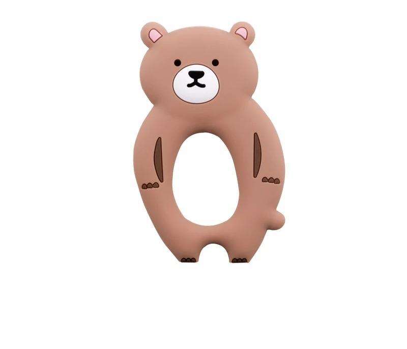 Baby Teether Silicone Rabbit Food Grade Bunny Teether Nursing Teething  Accessories Silicone Animal Teether For Kids and Baby