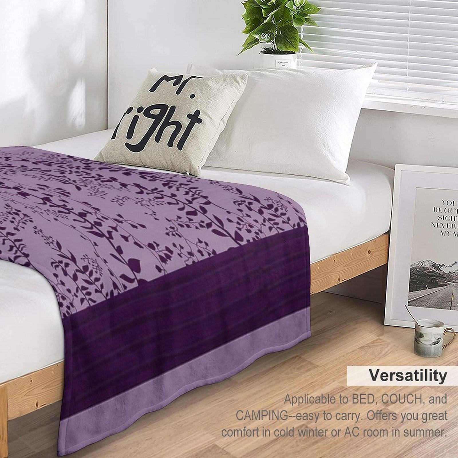 Bella Swan's Comforter Set Replica  Purples Cool - Version 2  Twilight Saga Fanart Throw Blanket