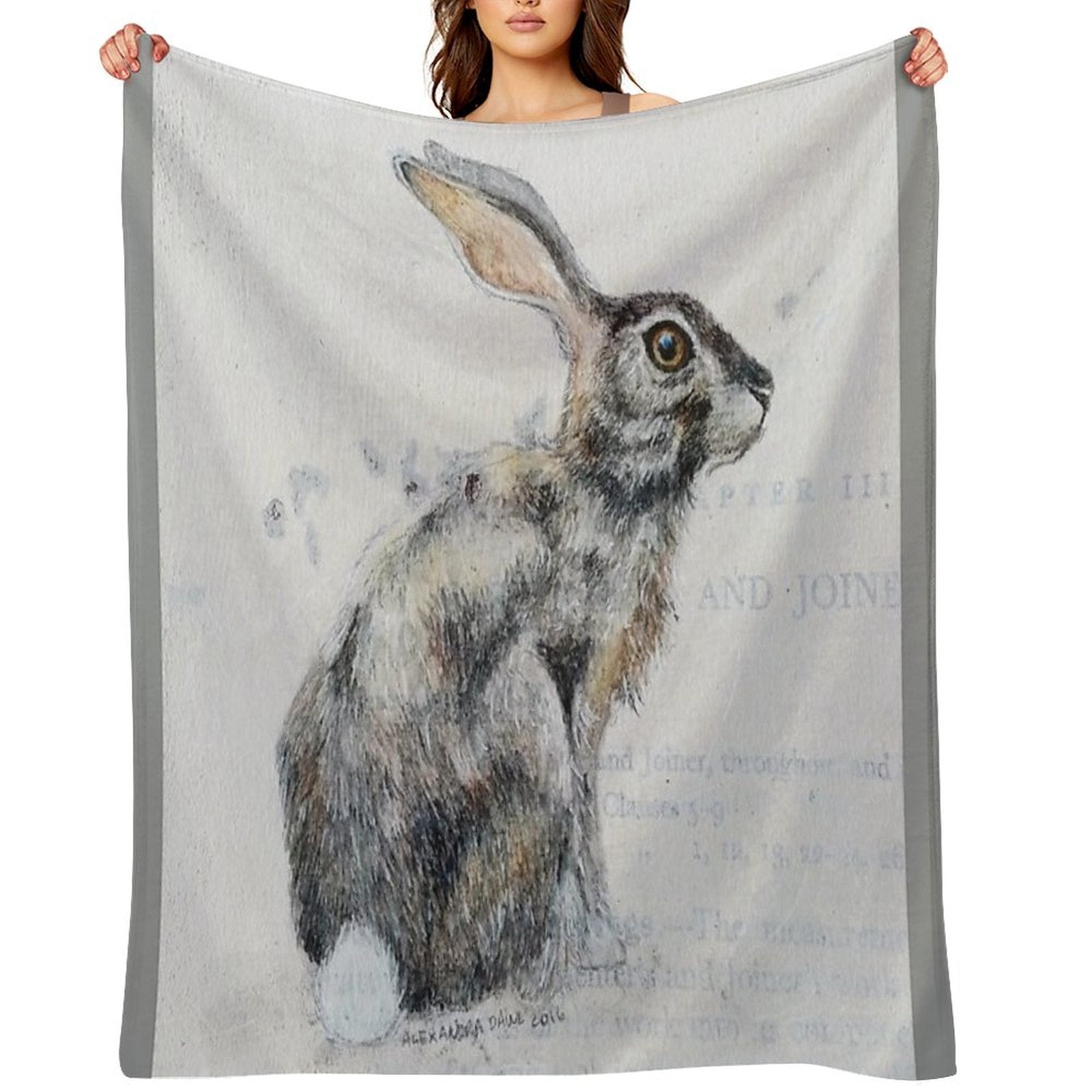 Hare Anti-pilling Throw Blanket